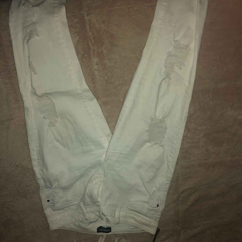 White Bebe jeans